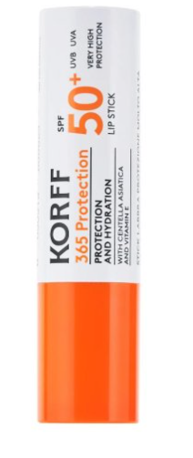 Stick Labbra SPF50+ Protezione Molto Alta - Korff - Stick 4,5 ml - Protezione solare molto alta per le labbra